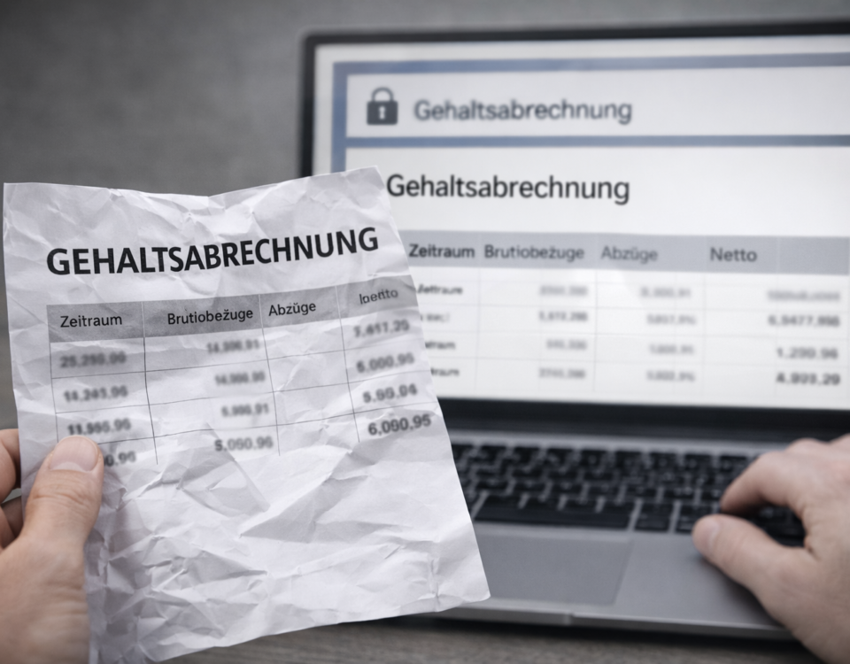 Kein Anspruch auf Gehaltsabrechnung in Papierform- BAG